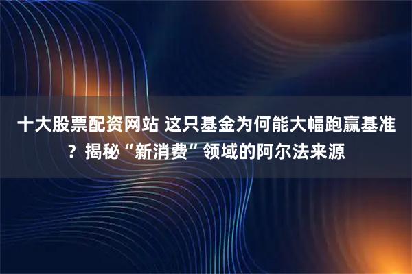 十大股票配资网站 这只基金为何能大幅跑赢基准？揭秘“新消费”领域的阿尔法来源