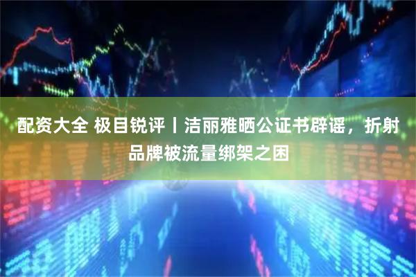 配资大全 极目锐评丨洁丽雅晒公证书辟谣，折射品牌被流量绑架之困